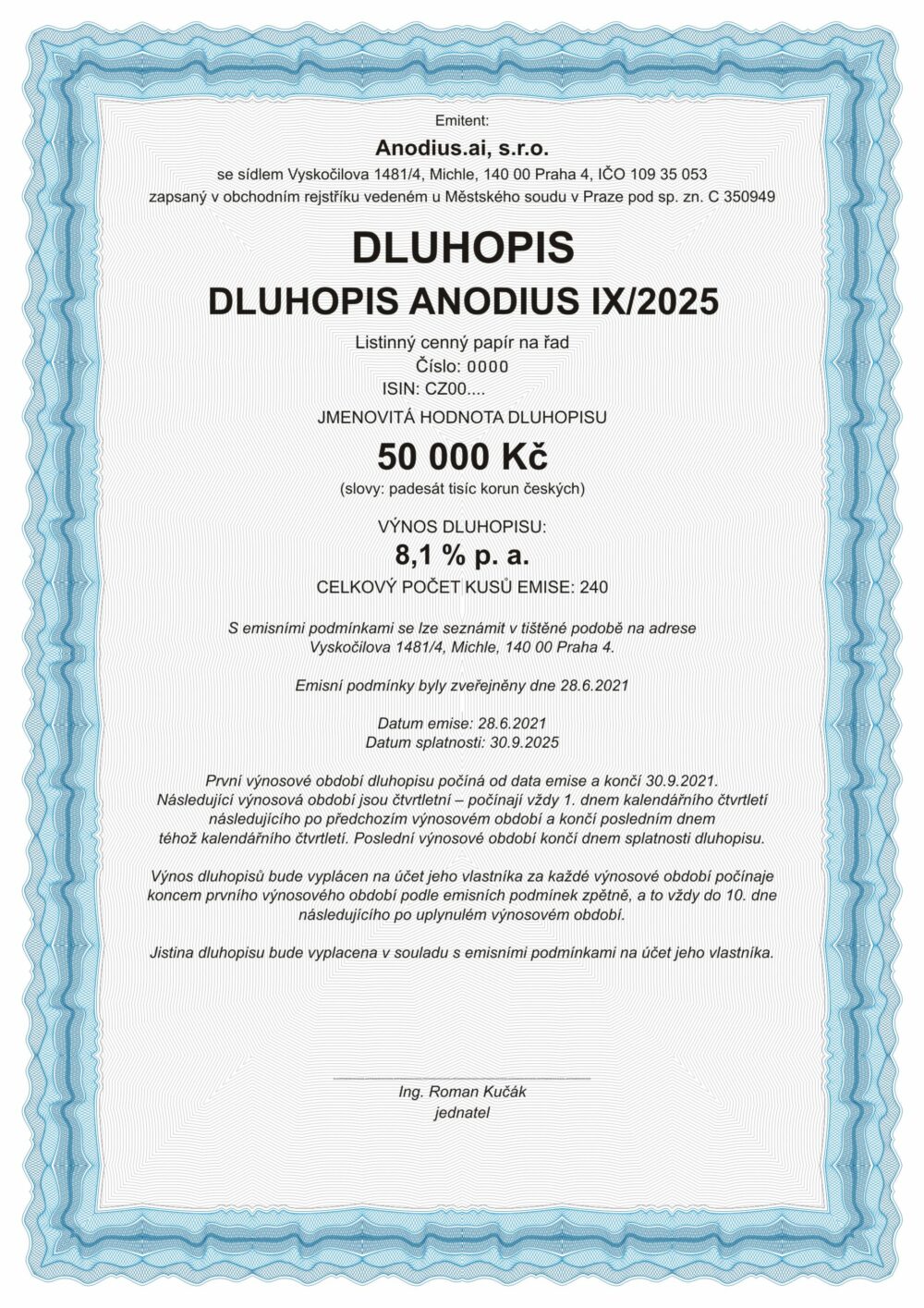 DLUHOPIS ANODIUS IX/2025